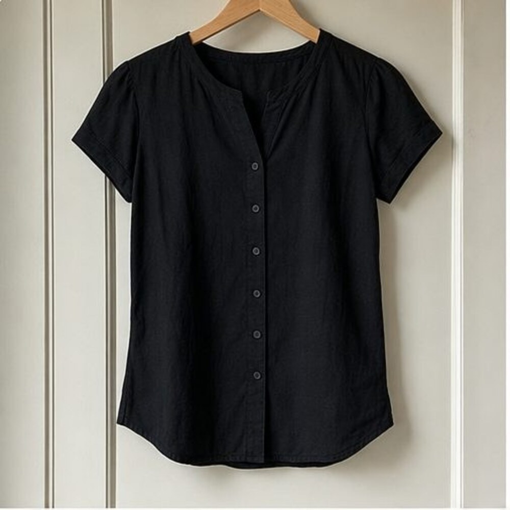 Black Lace Trim Top